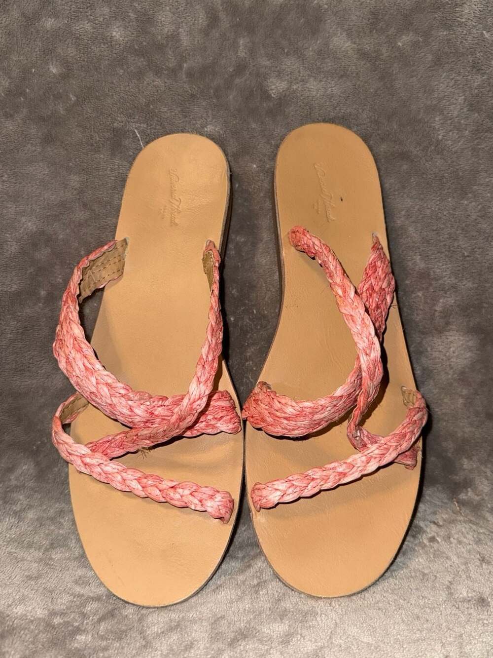 Universal Thread Women's Braided Strap Sandals Pink Size 9.5